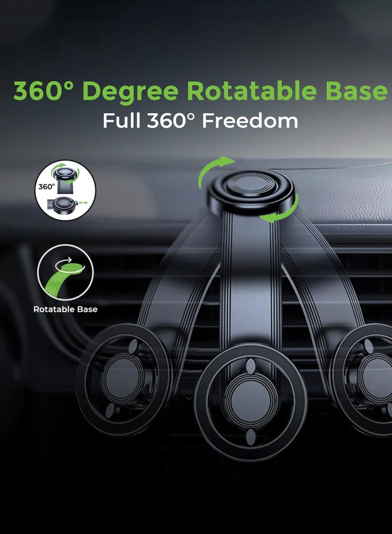 Chappeline ST7 Magsafe Dashboard Magnetic Bracket Holder 360 Degree Rotation - Black - Image 3